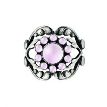 Ring with Rose Quartz designed by Georg jensen in 1906 also available with Moonstone or Lapis Lazuli made in Denmark