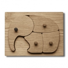 NEW Elephant Puzzle Oak wood